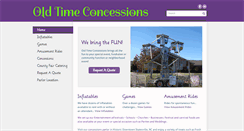 Desktop Screenshot of oldtimeconcessions.com